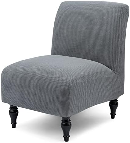Liykimt Armless Accent Chair Cover Slipcover - Gray