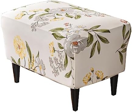 KRFOONN Stretch Ottoman Cover for Stool and Footrest