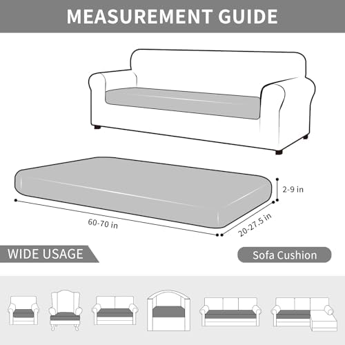 Easy-Going Waterproof Couch Cushion Covers for Pets Kids