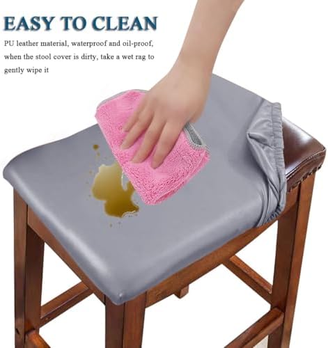 Waterproof Stool Covers Set of 4 Dark Gray