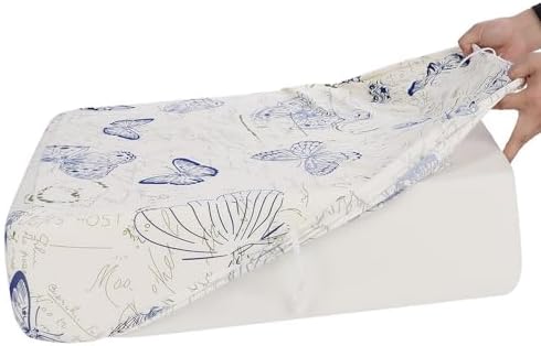 SearchI Stretch Printed Sofa Cushion Covers Butterfly Pattern Soft with Elastic Bottom