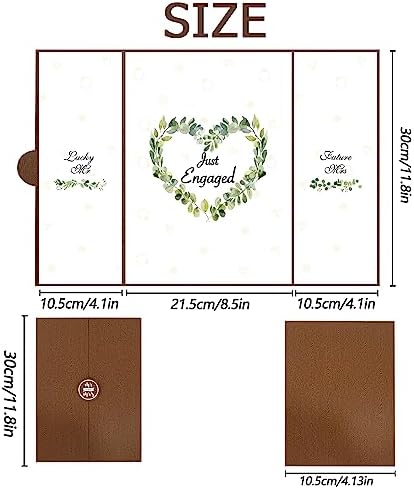 Vlipoeasn Brown Engagement Guest Book Alternative