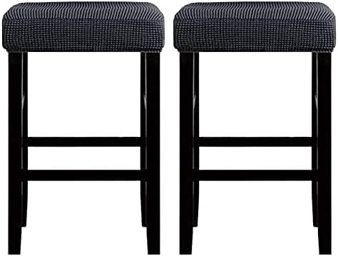 HFCNMY Stool Covers 2 Pack Dark Grey