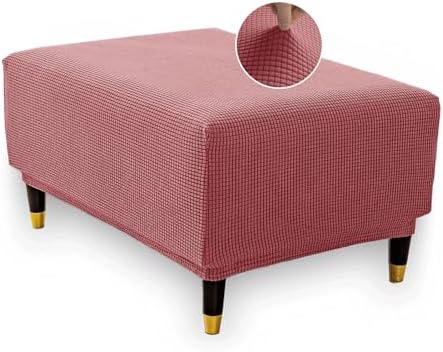 ZHUIYUAN Stretch Ottoman Cover Square and Rectangular