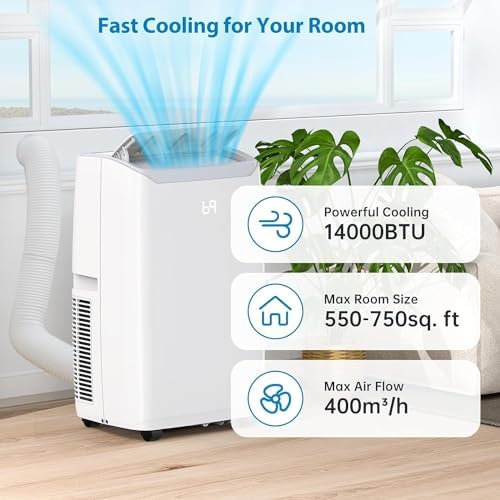 Agrestem 14000BTU Portable Air Conditioner with 3-in-1 Function