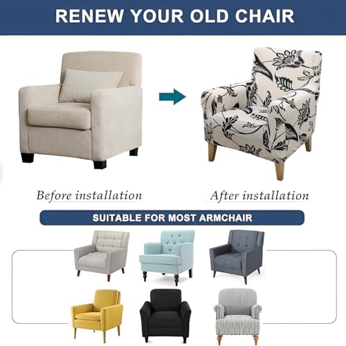 HAOYONG Armchair Slipcover Stretch Cover for Living Room