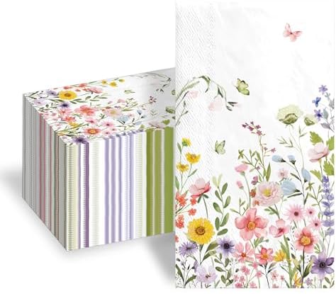 100pcs Wildflower Napkins 3 Ply for Baby Shower and Party