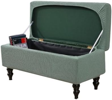 Lussenwert Ottoman Cover Rectangle Stretch Jacquard Stool Cover