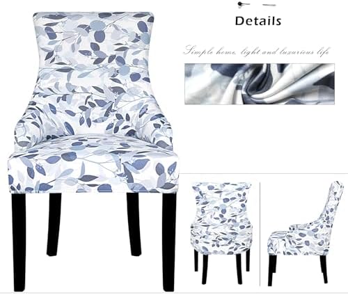 Lellen Wingback Chair Slipcover - Patterned Stretch Cover for Dining and Living Rooms