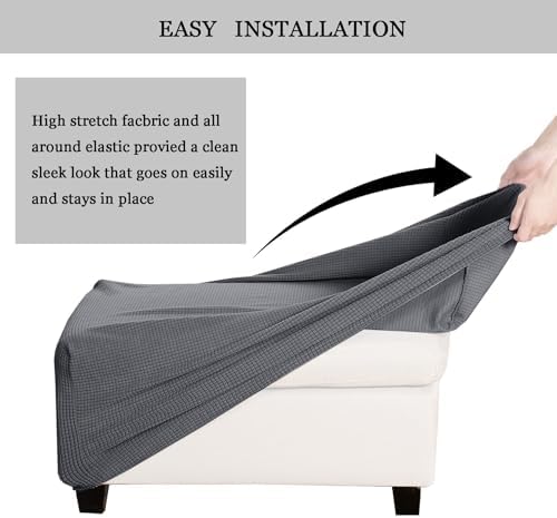 Roljzty Thick Soft Ottoman Cover for Stool and Foot Stool
