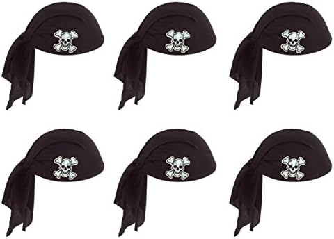 Beistle Unisex Pirate Scarf Hats for Themed Parties