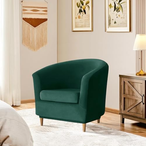 Deisy Dee 2 Piece Velvet Armchair Slipcover