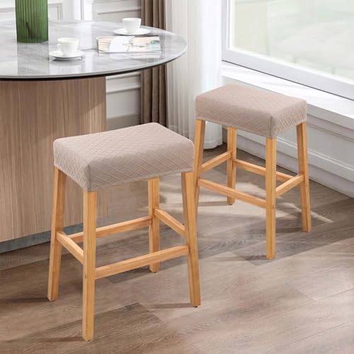 YISUN Stool Covers 2 Pack Stretch Waterproof Saddle Seat Protector