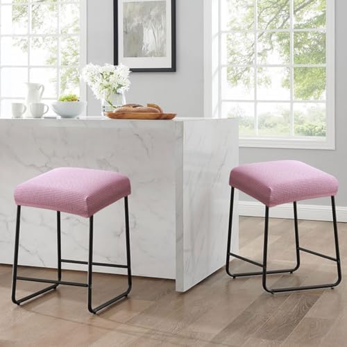 Levoberg Bar Stool Cover Purple-Pink Set of 2