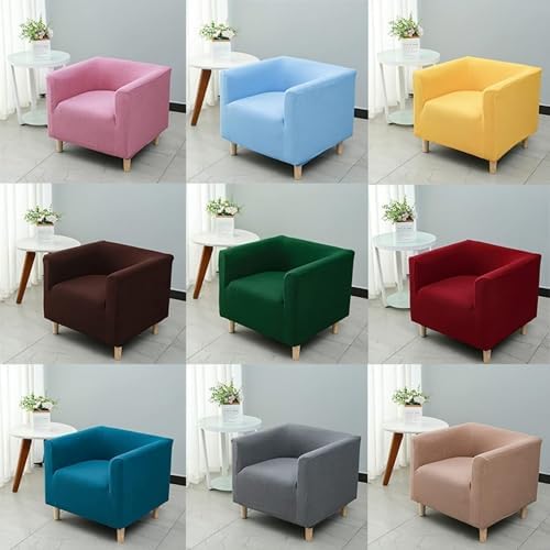 MUHXTONG Stretch Square Armchair Slipcover Black
