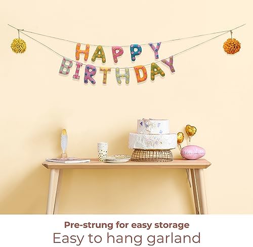 Folkulture Happy Birthday Garland 72 Inches