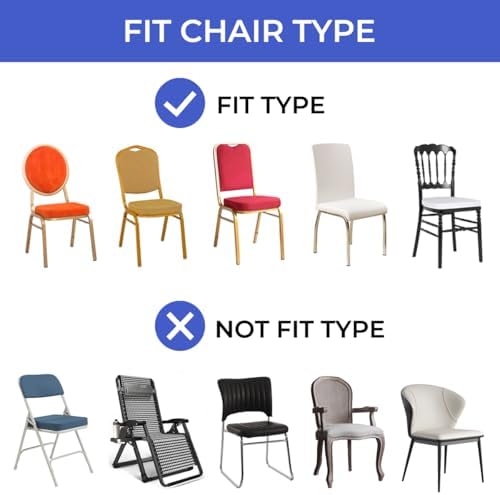 Babenest Spandex Chair Covers Fitted Dining Room Slipcovers Protector
