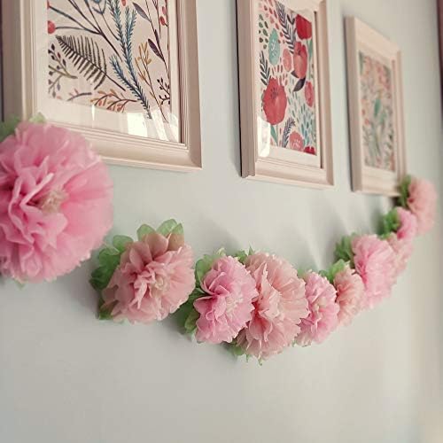 Pink Flowers Decoration 6PCS for Party and Home Use