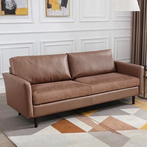 Fuloon Stretch Seat Cushion Covers Brown 2 Pcs