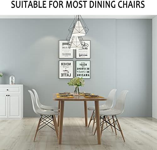 HAOYONG Waterproof Dining Chair Covers Set of 4