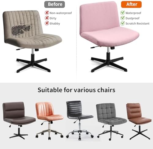 YISUN Waterproof Criss Cross Chair Cover Pink