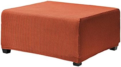 OBCREAT Ottoman Covers Stretch Jacquard Slipcover