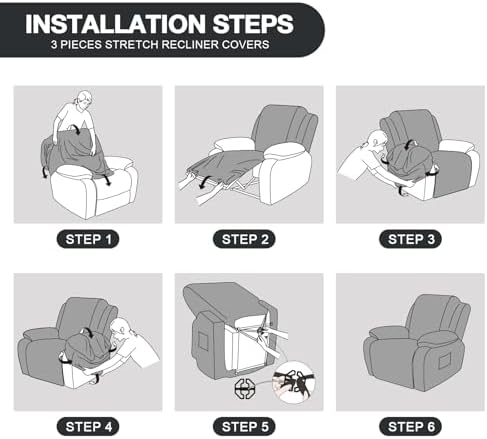 Timeles Recliner Covers Extra Wide Comfortable Slipcovers