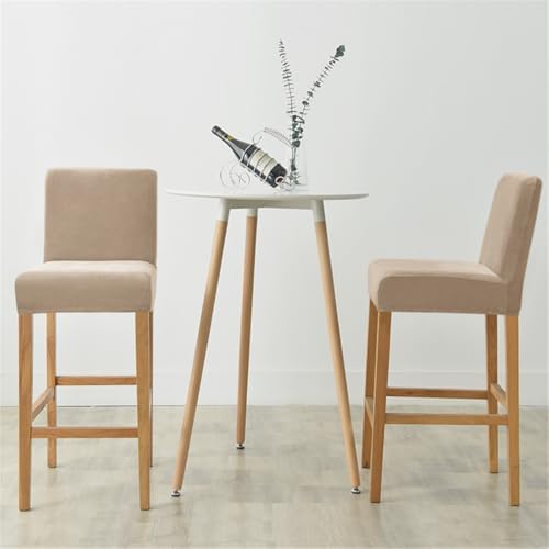 2 Pack Stretch Bar Stool Slipcovers with Back