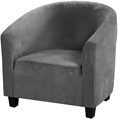 MIFXIN Velvet Tub Chair Slipcover for Living Room