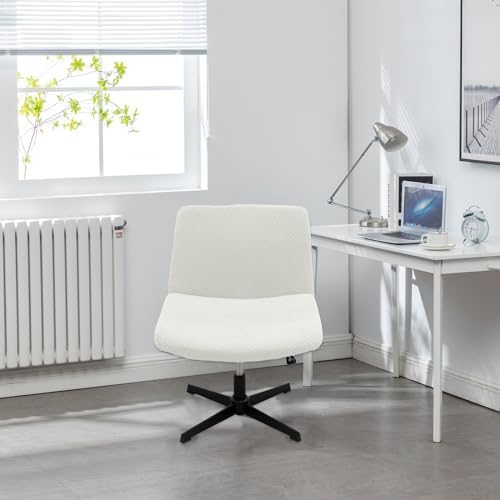 Dimatic Armless Office Chair Covers - White