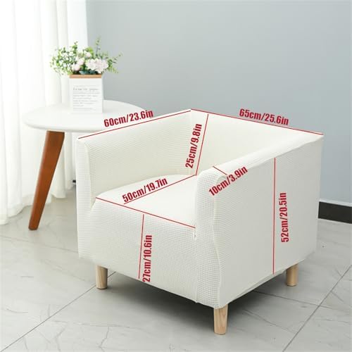 Elastic Bottom Square Slip Covers for Club Chairs