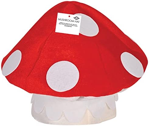 Beistle Unisex Plush Mushroom Hat for Parties