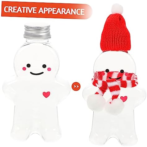 IMIKEYA 5pcs Christmas Gingerbread Jar Set for Cookies and Party Favors