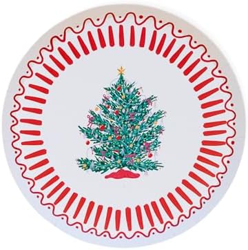 Bonjour Fte X One Only Paper Christmas Tree Plates 8 Pack
