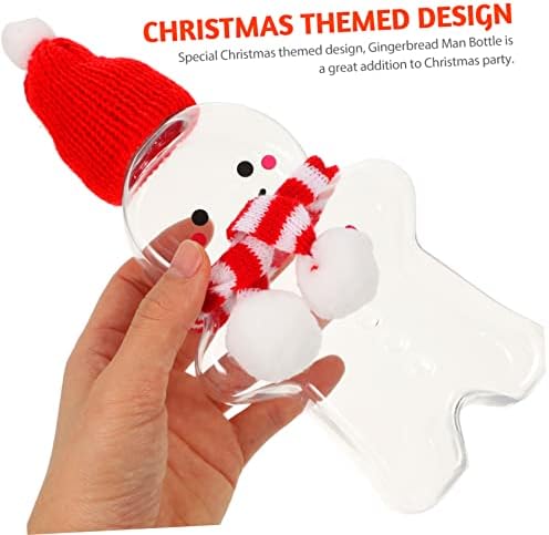 IMIKEYA 5pcs Christmas Gingerbread Jar Set for Cookies and Party Favors