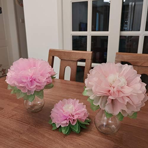 Pink Flowers Decoration 6PCS for Party and Home Use