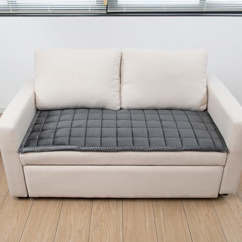 TAOMOCASTL Fuzzy Dog Couch Cover with Nonslip Design