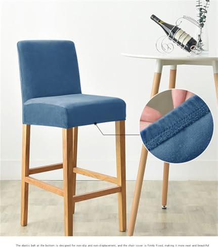 2 Pack Stretch Bar Stool Slipcovers with Back