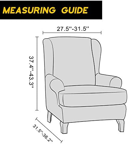 Granbest Premium Water Repellent Wingback Chair Cover 2 Piece