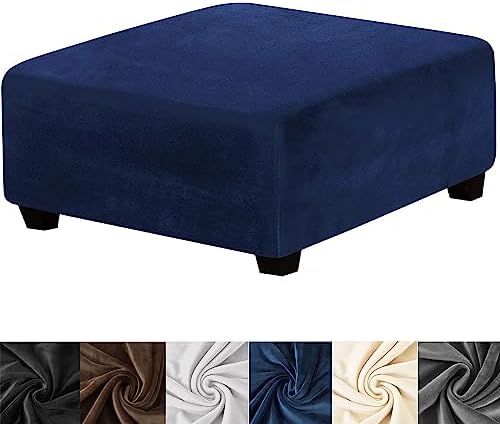 HFCNMY Stretch Velvet Ottoman Cover - Large