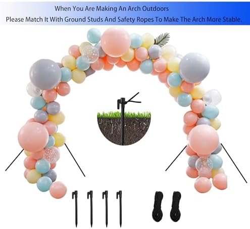 KAIYUN Balloon Arch Kit 10FT Wide 9FT Tall Adjustable