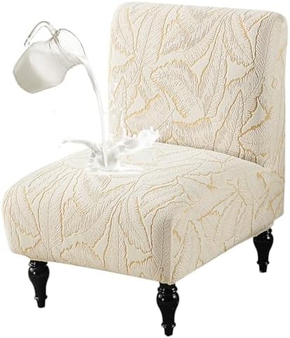 Buenanir Armless Accent Chair Cover Slipcover for Living Room Dining Hotel Yellow