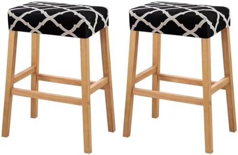 Lussenwert Stool Covers Rectangular Set of 2 with Elastic Bands Pattern 15