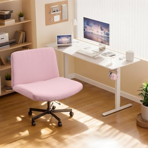 YISUN Waterproof Criss Cross Chair Cover Pink