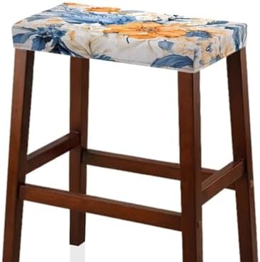 Luarisgur Flower Stool Covers Rectangular 2 Pack