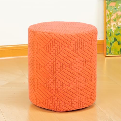 YOCOVER Stretch Ottoman Slipcover for Round Footstool