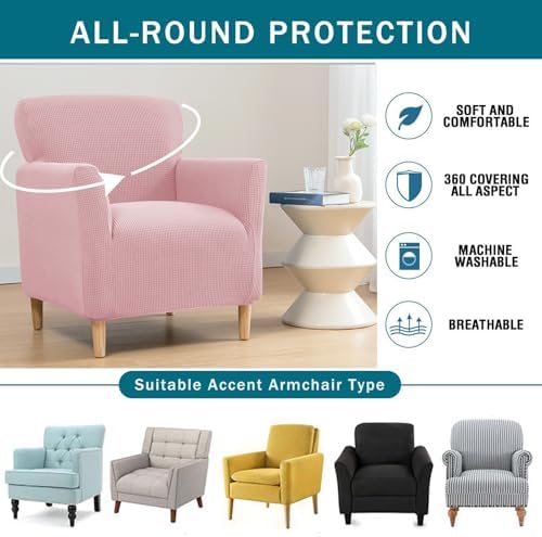 NILUOH Armchair Slipcovers with Elastic Band for Living Room Protection