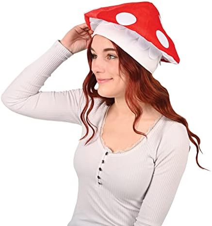 Beistle Unisex Plush Mushroom Hat for Parties