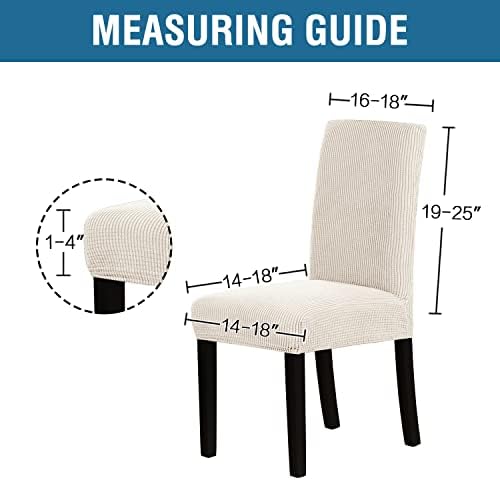 HVERSAILTEX Stretch Dining Chair Covers Set of 6