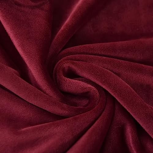 Velvet Ottoman Cover Square Footrest Protector